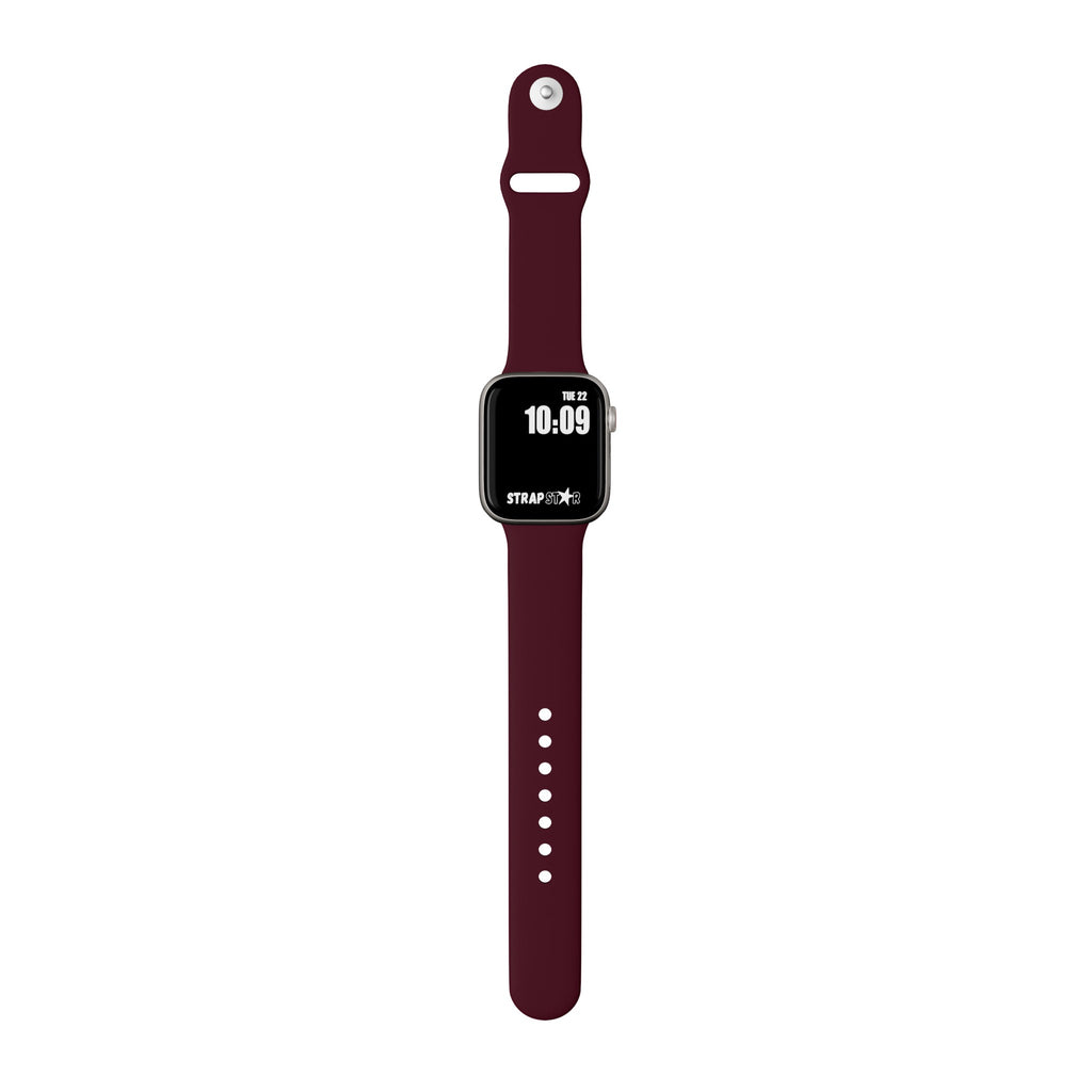 burgundy apple watch band 1